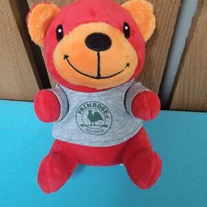 Primrose Schools Benjamin the Bear Plush 6" Little Friends Stuffed Animal Red